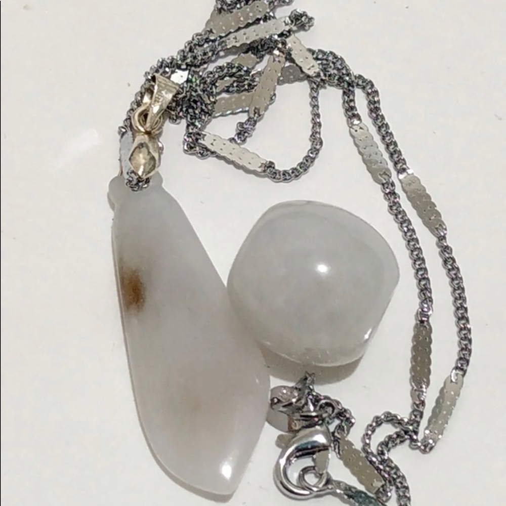 2x Authentic Type A Lucky Real Jade Pendant - image 3